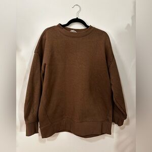 Everlane Crewneck Sweatshirt in Brown